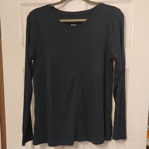 Women's Long Sleeve Tunic Top in Green/blue